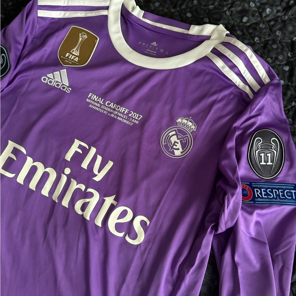 Real madrid cristiano ronaldo brand new adidas soccer jersey cr7 final long - Picture 5 of 7